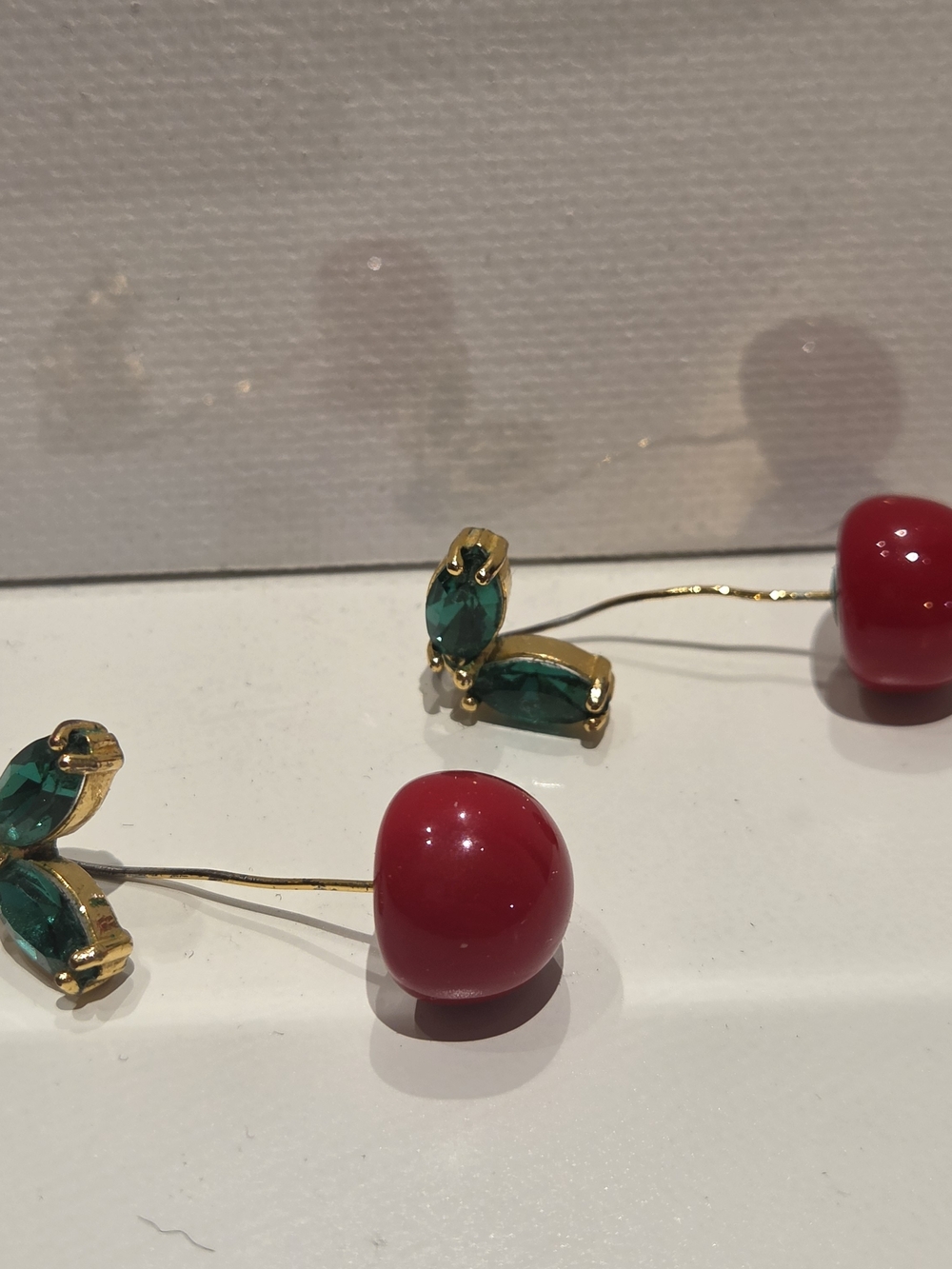 Kate Spade Earrings Cherries Dangle Cherry Quirky - Picture 1 of 4